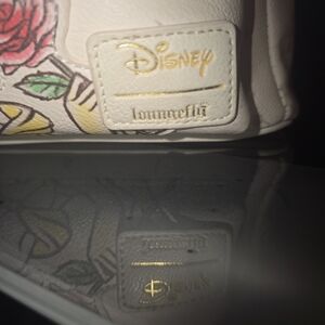 Loungefly Disney Cream and Pink Floral Mini Bag